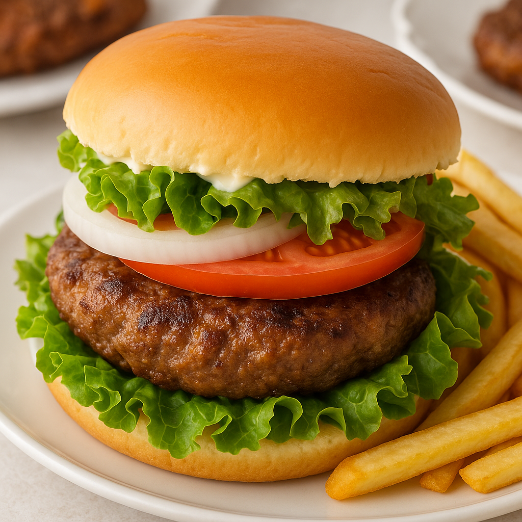 AI Enhanced burger image